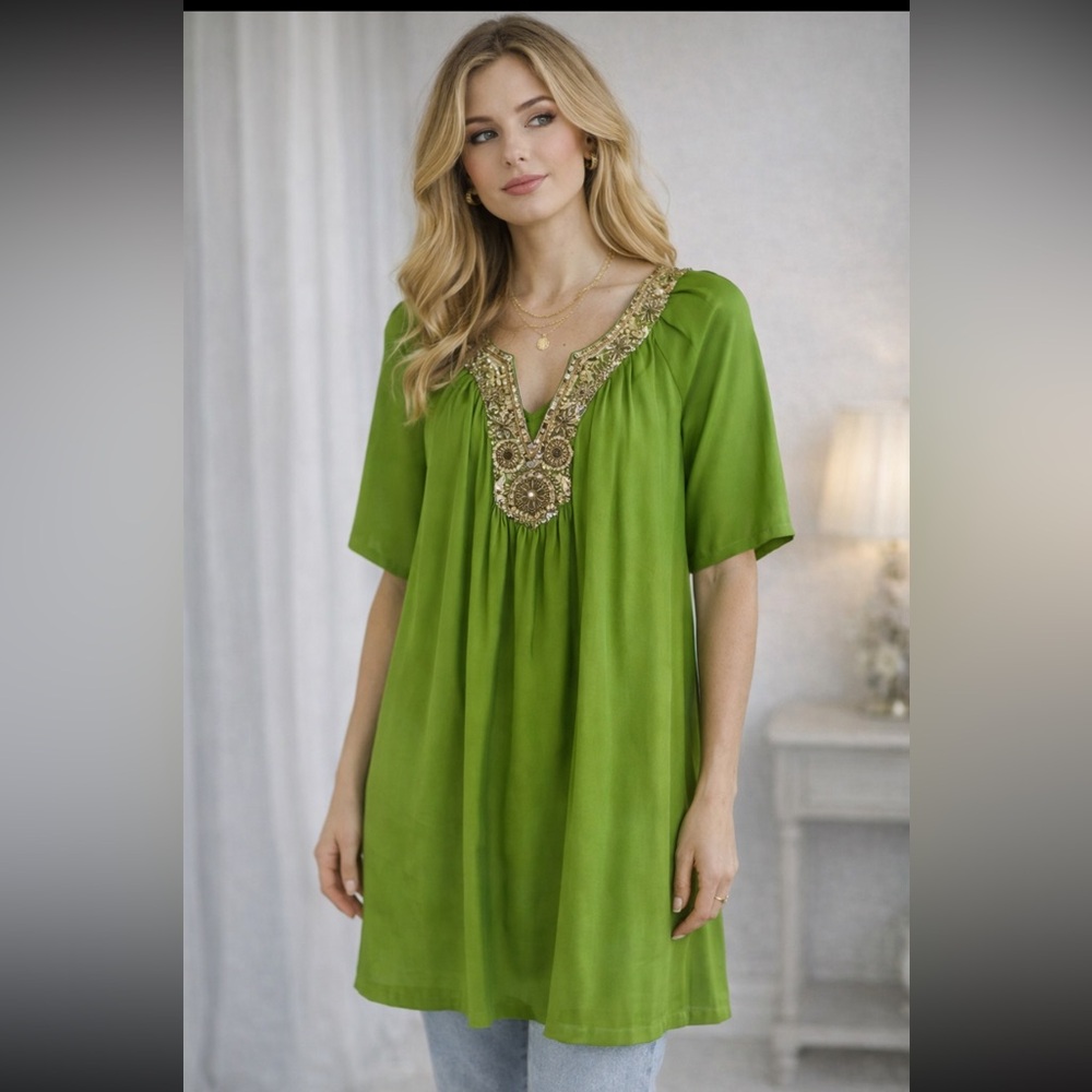 Lafayette 148 New York green dress/ tunic